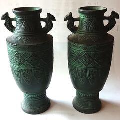 【ネット決済・配送可】青銅の花瓶  極貴重骨董品  当時物  古物