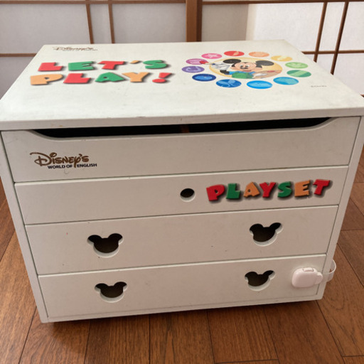 Dwe ディズニーラック棚引き出しディズニーワールドオブイングリッシュ モモ 浦安の収納家具 子供部屋用収納 の中古あげます 譲ります ジモティーで不用品の処分