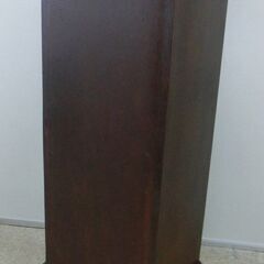 7段チェスト 木製 スリムチェスト レトロ風 アンティーク風 引き出し ブラウン クラシック風 札幌 西野店