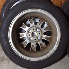 スバル純正アルミホイール ENKEI社製 15×6JJ 4/100 BRIDGESTONE NEXTRY