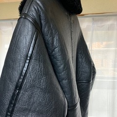 革ジャン、Ｂ-3フライトジャケット。クリーニング済み。