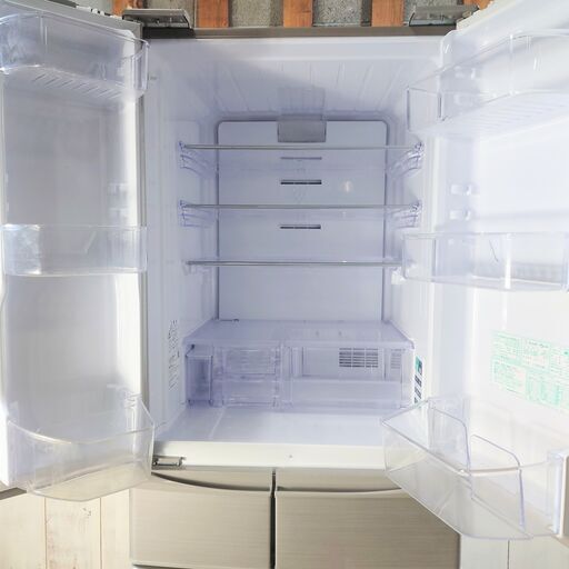 4/12終 YA】2018年製 SHARP ノンフロン 冷凍 冷蔵庫 SJ-F462D-S 455L 5