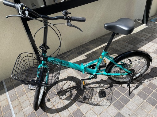折りたたみ自転車(ダイヤル式鍵付き)★通勤通学に便利なサイズです♪
