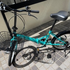 折りたたみ自転車(ダイヤル式鍵付き)★通勤通学に便利なサイズです♪