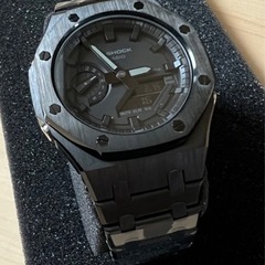 新品 G-SHOCK GA-2100-1A1JF 本体付き ステンレスベルトセット 3世代 カシオーク カスタム オールブラック