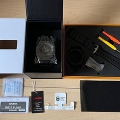 新品 G-SHOCK GA-2100-1A1JF 本体付き ステンレスベルトセット 3世代 カシオーク カスタム オールブラック