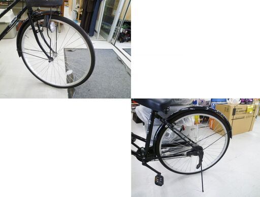 自転車 27インチ 変速無し ブラック 黒 シティサイクル ママチャリ 27型 苫小牧西店