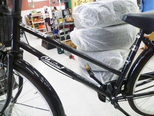 自転車 27インチ 変速無し ブラック 黒 シティサイクル ママチャリ 27型 苫小牧西店