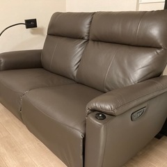 ヤマダオリジナル ヤマダ電機 電動ソファ タブレットアーム付き ダークブラウン