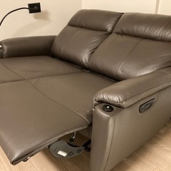 ヤマダオリジナル ヤマダ電機 電動ソファ タブレットアーム付き ダークブラウン