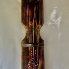 三線掛け　三線立て