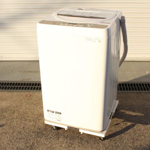T518) シャープ ES-GE6D-T 全自動洗濯機 2020年製 6.0kg 風乾燥 縦型