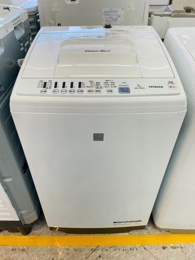✨HITACHI(日立) 7.0kg洗濯機 ⭐定価￥49,102⭐ NW-Z70E5 2018年 キーワードホワイト✨