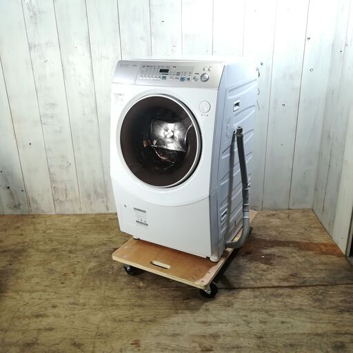 3/20 終 2013年製 SHARP ES-V530-NL ドラム式乾燥洗濯機 10.0Kg 菊倉HG