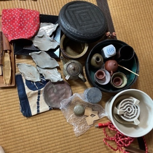煎茶道具いろいろ。
