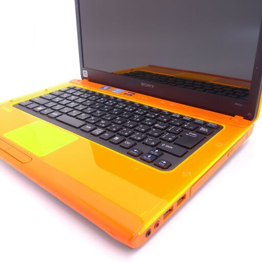 新品爆速SSD-1TB Wi-Fi有 橙色 ノートパソコン SONY VPCCA1AFJ 中古良品 Core i7 8GB DVDRW 無線 Bluetooth webカメラ Win10 Office