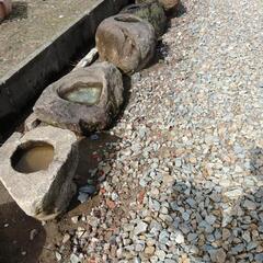 水鉢　鉢　池　水槽　庭　石