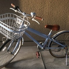 【ネット決済】22インチ自転車　水色