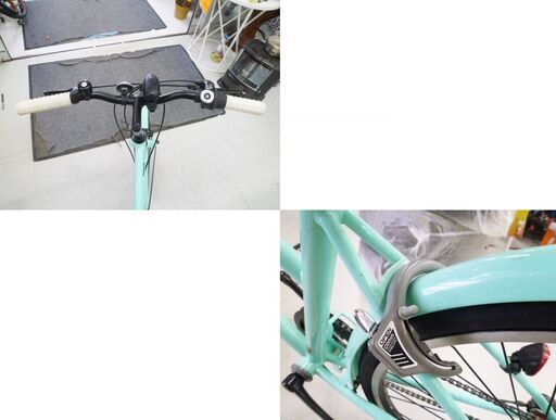 自転車 26インチ 3段変速 Panasonic B-WKC63G グリーン系 シティ