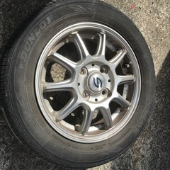 中古夏タイヤ、ホイール4本セット(155/65 R13)