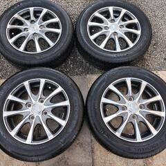 ご成約済み?22年製?新品同然✨ミニバン用冬タイヤセット?195/65R15 