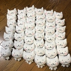 白ねこ マスコットストラップ☆ 45匹set