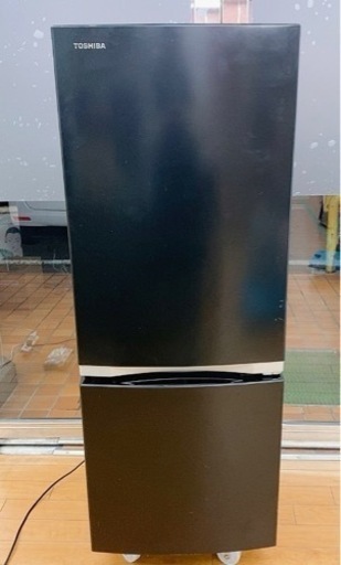 【動作品】東芝 TOSHIBA ノンフロン 冷凍冷蔵庫 GR-R15BS 2020年製 ブラック 中古 現状品