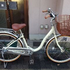 EBISU BICYCLE]26吋 アルミフレームのファミリーサイクル 内装3段/LED 
