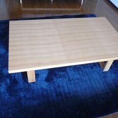 【ネット決済】木製　テーブル1+椅子2 (2名用)