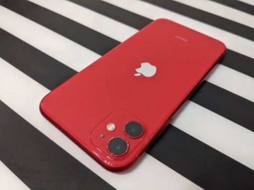 iPhone11 128GB SIMフリーREDレッド箱、イヤホン付き iPhone 11 レッド