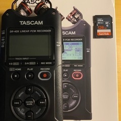 【ネット決済・配送可】TASCAM DR-40X 128Gsdセット
