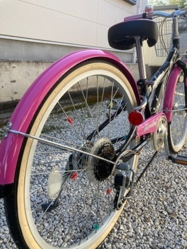 336.【美車】ジュニアサイクル22インチ(オートライト、6段変速)