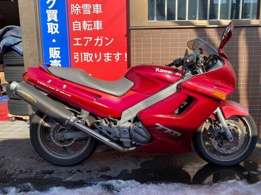 □KAWASAKI ZZR250 カワサキ EX250H 250cc 33360km 1991年式 EXTECマフラー レストアベース パーツ取り 部品取り車 ベース車 バイク 札幌発
