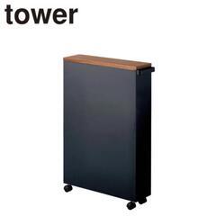 【ネット決済】超美品トイレ収納ラック黒Tower