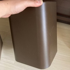 ニトリ袋が見えにくいダストボックス チューブラスクエア(WH)