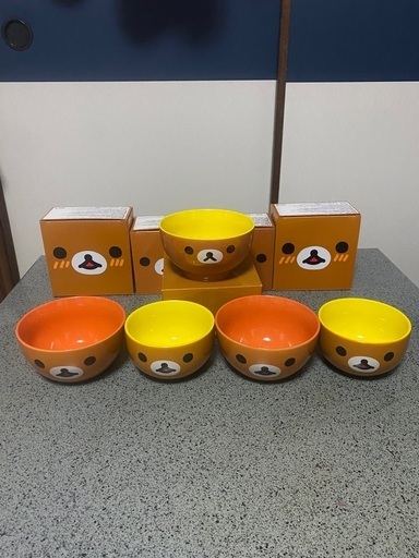 まとめて引き取ってくれる方歓迎！リラックマ　ボウル　どんぶり　丼　ローソン　LAWSON 5点セット　新品