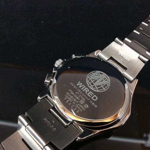 SEIKO セイコー ワイアード クロノグラフ 7T92–0GB0 メンズ腕時計 ライトブルー文字盤 2017年製造