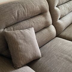 ニトリ 3人用布張りソファ(NポケットA12 S-HI DR-GY)