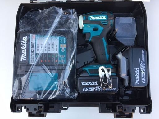 【2022年2月23日購入／新品・未使用品】 makita（マキタ） 18Ｖ インパクトドライバ　TD172DRGX 本体＋充電器＋バッテリ6.0Ah×２＋ケース