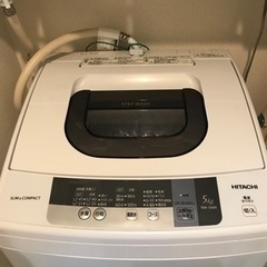 洗濯機　2016年製　洗濯容量5㎏