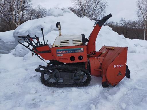 札幌 実働！走行のみ ヤンマーディーゼル除雪機 サイドクラッチ付き ＹＳＲＡ100DX-E 未整備 部品取り等
