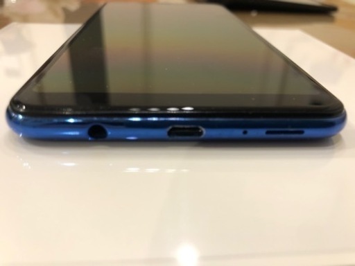 中古 美品 スマホ Samsung  サムスン Galaxy A7 simフリー 青色 ブルー
