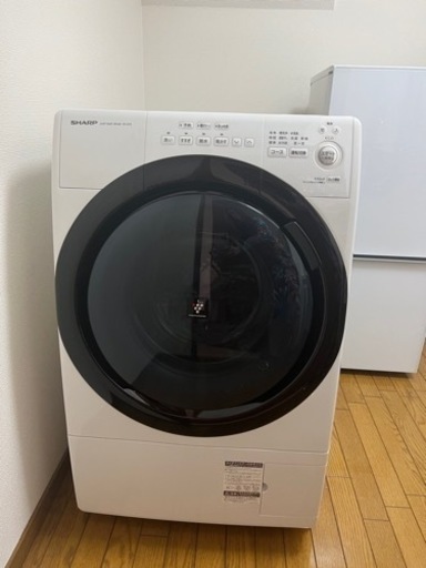 ドラム式洗濯乾燥機 ホワイト系 ES-S7G-WR [洗濯7.0kg /乾燥3.5kg /ヒーター乾燥 /左開き]