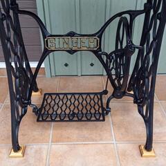 アンティークミシン脚テーブルsinger②