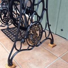 アンティークミシン脚テーブルsinger②