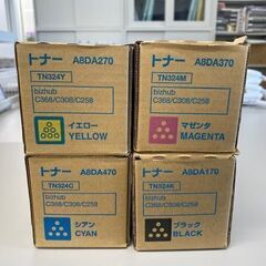 新品】コニカミノルタトナー TN324 4色セット+廃トナーボックス