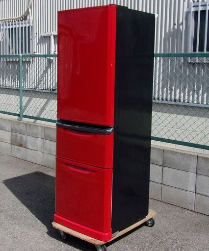 JMR0336)MITSUBISHI/ミツビシ 大型 3ドア冷蔵庫 MR-C37EX-R 2014年製 370L 中古品・動作OK♪【取りに来られる方限定】