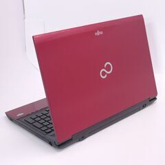 美品　富士通　LIFEBOOK AH40/K　Windows10 デュアルコア　320GB　ジャンク　 中古美品 高速SSD Wi-Fi有 ノートパソコン 15.6型 富士通 AH40⁄K 赤色