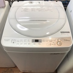 洗濯機　SHARP 2018年製　7キロ