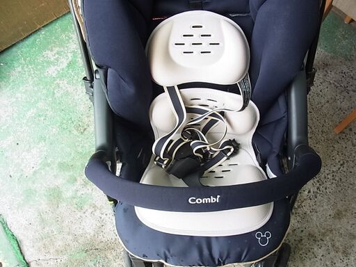 COMBI　コンビ　ベビーカー　オート４キャス　エッグショック　ＨＧ　ミッキーマウス　ネイビーストライプ COMBI コンビ ベビーカー オート4キャス エッグショック HG